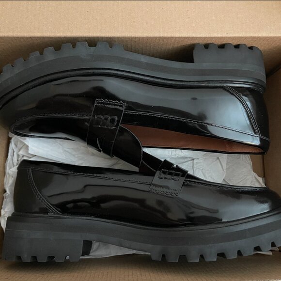 NWT Reformation ´Agathea´ Black Chunky Roudn Toe...